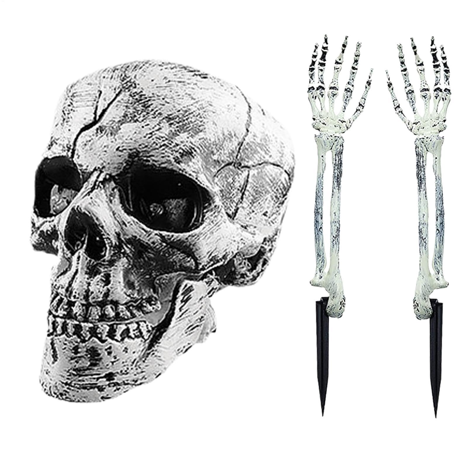 Esqueleto de suelo de Halloween accesorio realista para casa encantada