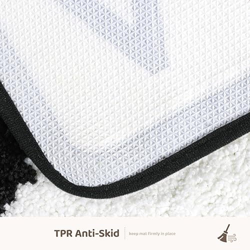 Miniatura 6 de Alfombra de baño de póquer, divertida, as de picas, extra suave y absorbente, lavable a máquina, antideslizante para bañera, ducha y baño, color
