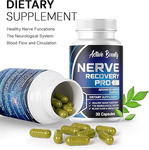 Miniatura 2 de Nerve Recovery Pro - Suplemento de apoyo nervioso con ácido alfa-lipoico, cúrcuma y acetil-L-carnitina - Apoya la función nerviosa saludable, la
