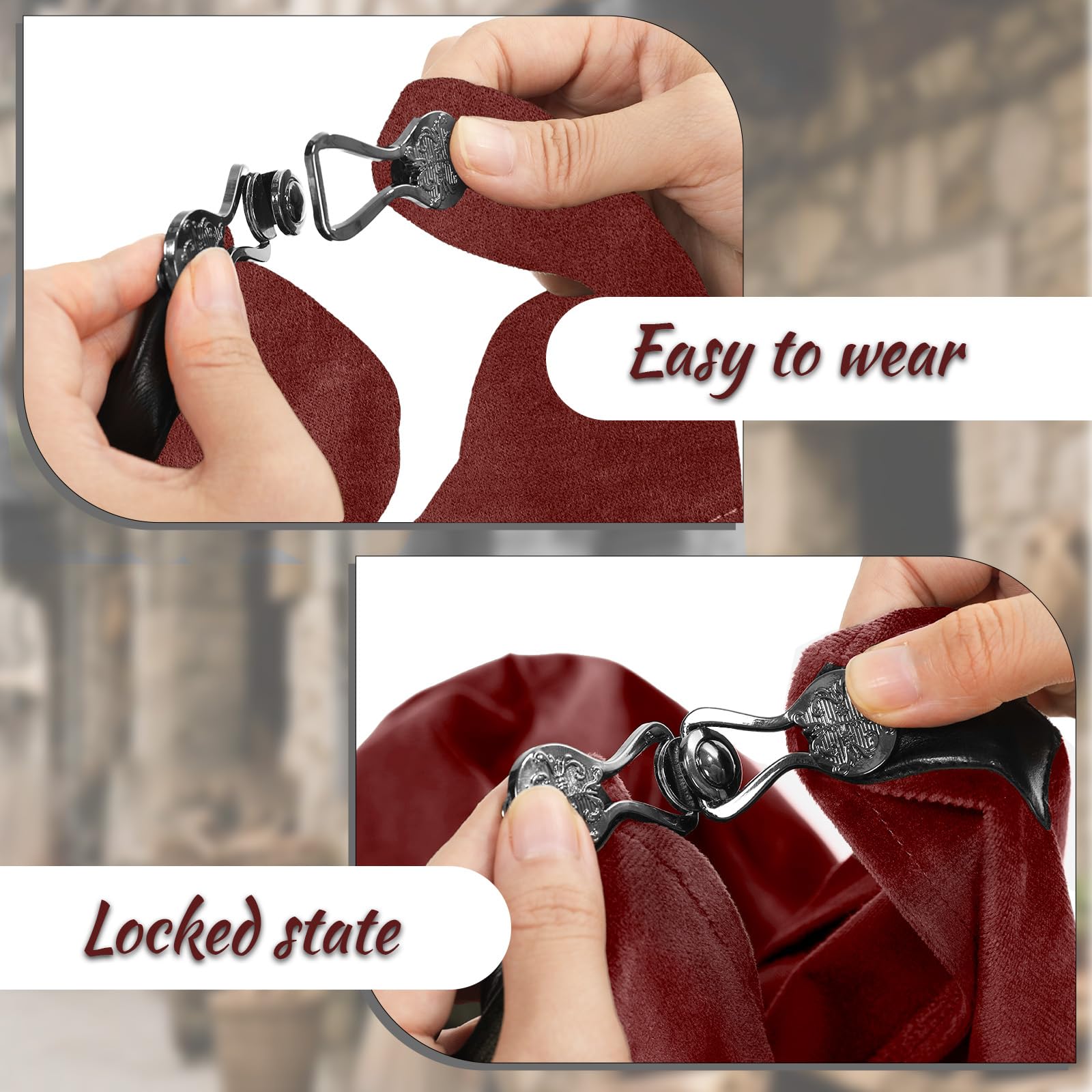 JoyFuncos Medieval Cloak with Hood - Image 4
