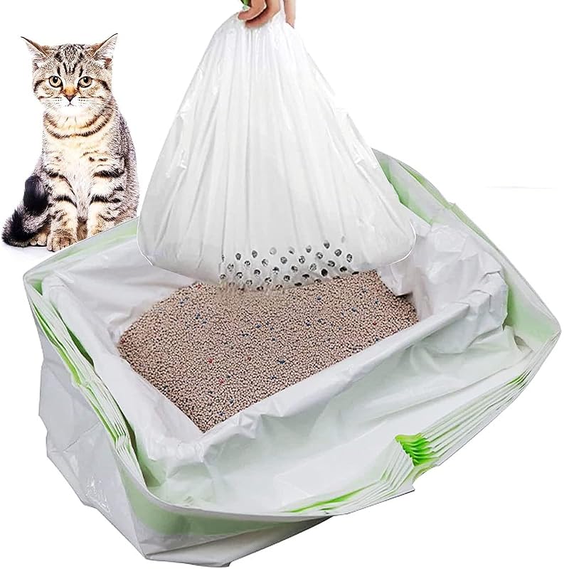 Forros Peneiradores para Caixa de Areia de Gatos Tylulikaty, Plástico Descartável, 35 Unidades, 93,98 x 45,72 cm