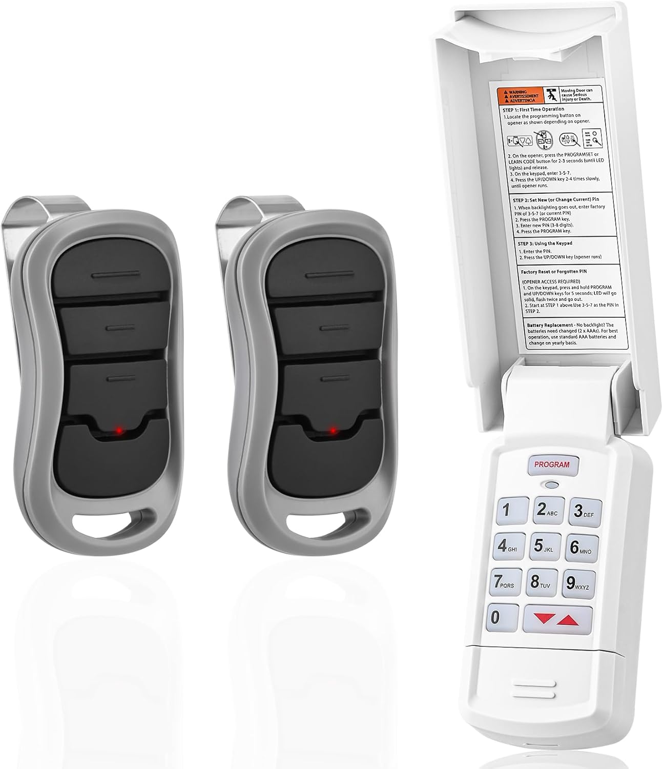 for Genie Garage Door Opener Keypad and Remote,Compatible with All Genie/Overhead Garage Door Openers, for Model GK-R 37332R OKP-BX GK-BX keypad&remote