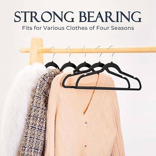 Miniatura 106 de HOUSE DAY - Perchas de terciopelo antideslizantes para trajes (60 unidades)