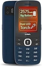 Lava A7 Torch Dual Sim Keypad Mobile Phone (with Instant Slide Torch)| 2.4" Big Display | Powerful Battery Backup | Vibration Alert | Camera | Wireless FM & Bluetooth | Blue