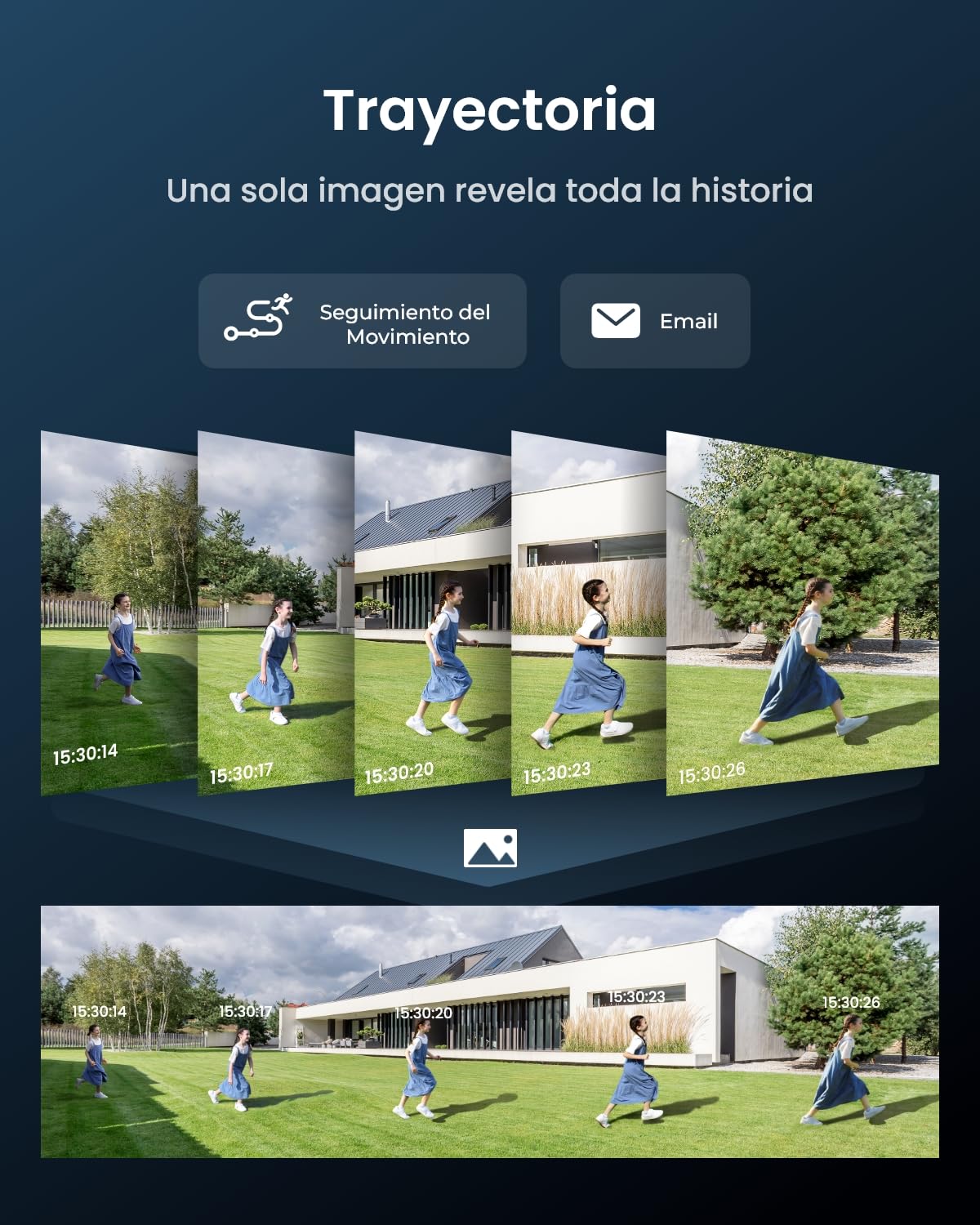 Reolink 16MP Camara Vigilancia WiFi Exterior con Doble Lente, Vista Panorámica de 180°, Trayectoria, Detección Inteligente, Wi-Fi 6 de 2,4/5GHz, Foco de Visión Nocturna, Grabación 24/7, Duo 3 WiFi