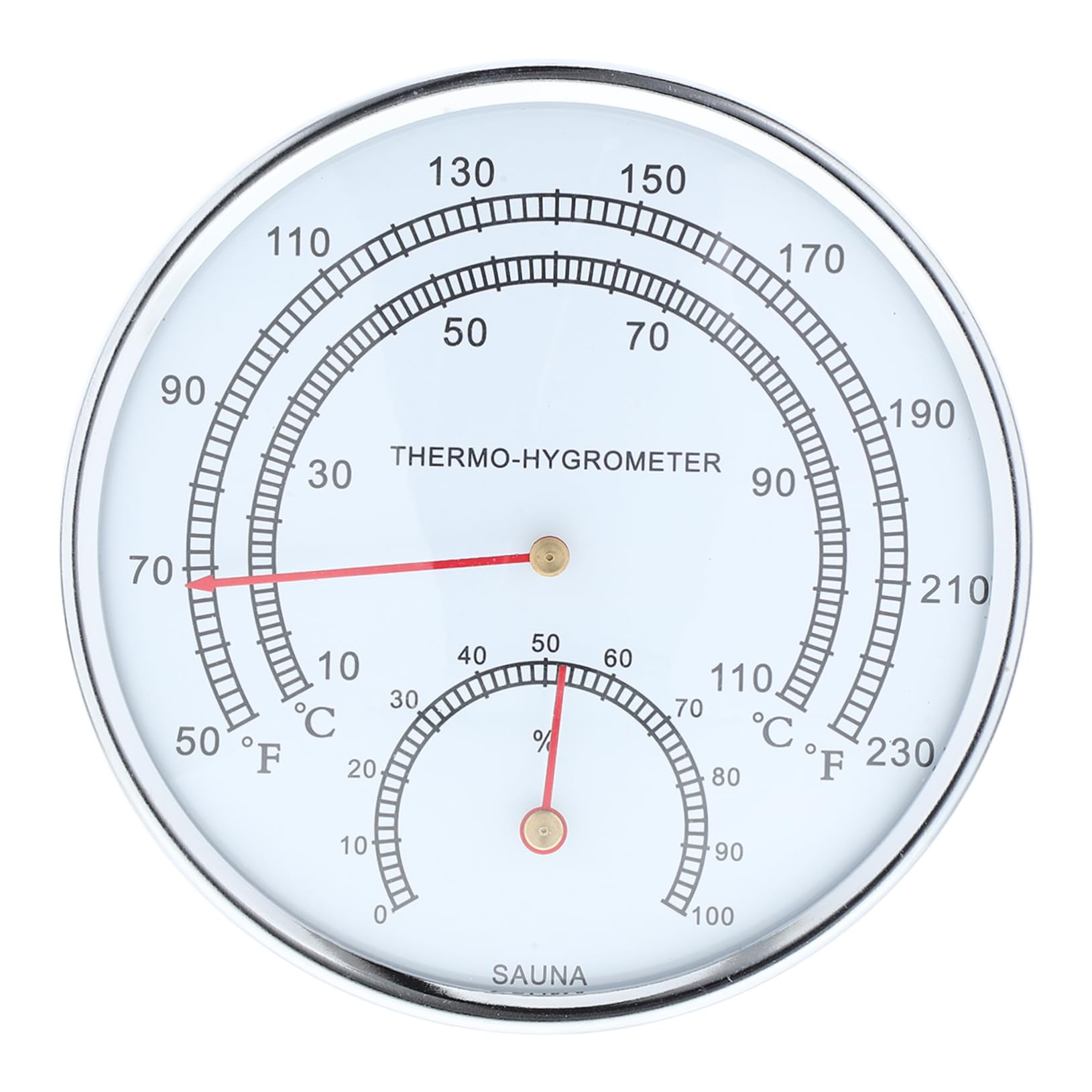 VILLCASE Steam Room Thermometer for Sauna User-Friendly Hygrometer and Easy to Read