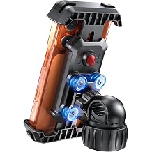 LOXP Anti-Shake Motorcycle Phone Mount - 2026 Dual Vibration Dampener, Universal Bike Phone Holder for iPhone 17/16/15/14/13 Series &amp; Android 4.7-7&rdquo;, Handlebar Mount for Bicycle/Motorbike/Scooter