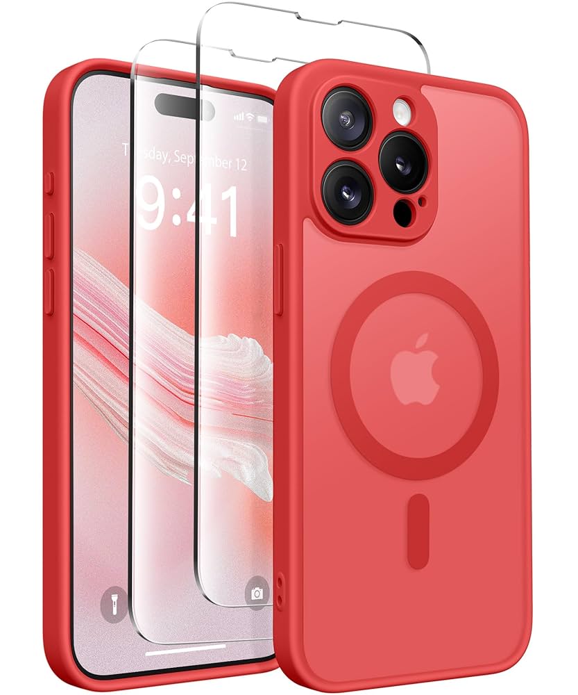 【色:Minijohn_サイズ:15ProMagsafeClear】CASETi CAPRARO Magnetic for iPhone 15 Pro Max Case, [Compatible