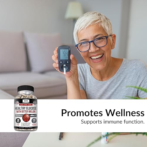 Miniatura 3 de Kaya Naturals Suplemento de gluco saludable con amargo | Apoya niveles y función saludables, 20 hierbas, vitaminas y minerales, ácido alfa lipoico,