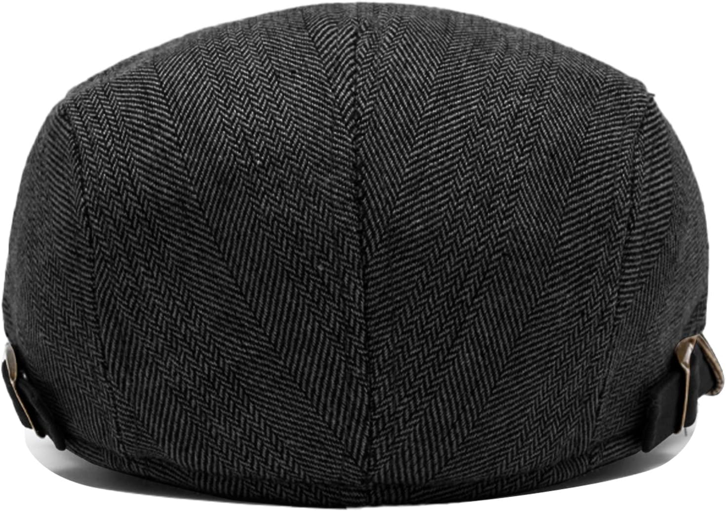meioro Men's Cotton Flat Cap Herringbone Tweed Newsboy Hat Adjustable Wool Blend Hats Gatsby Cabbie Ivy Caps - Image 4