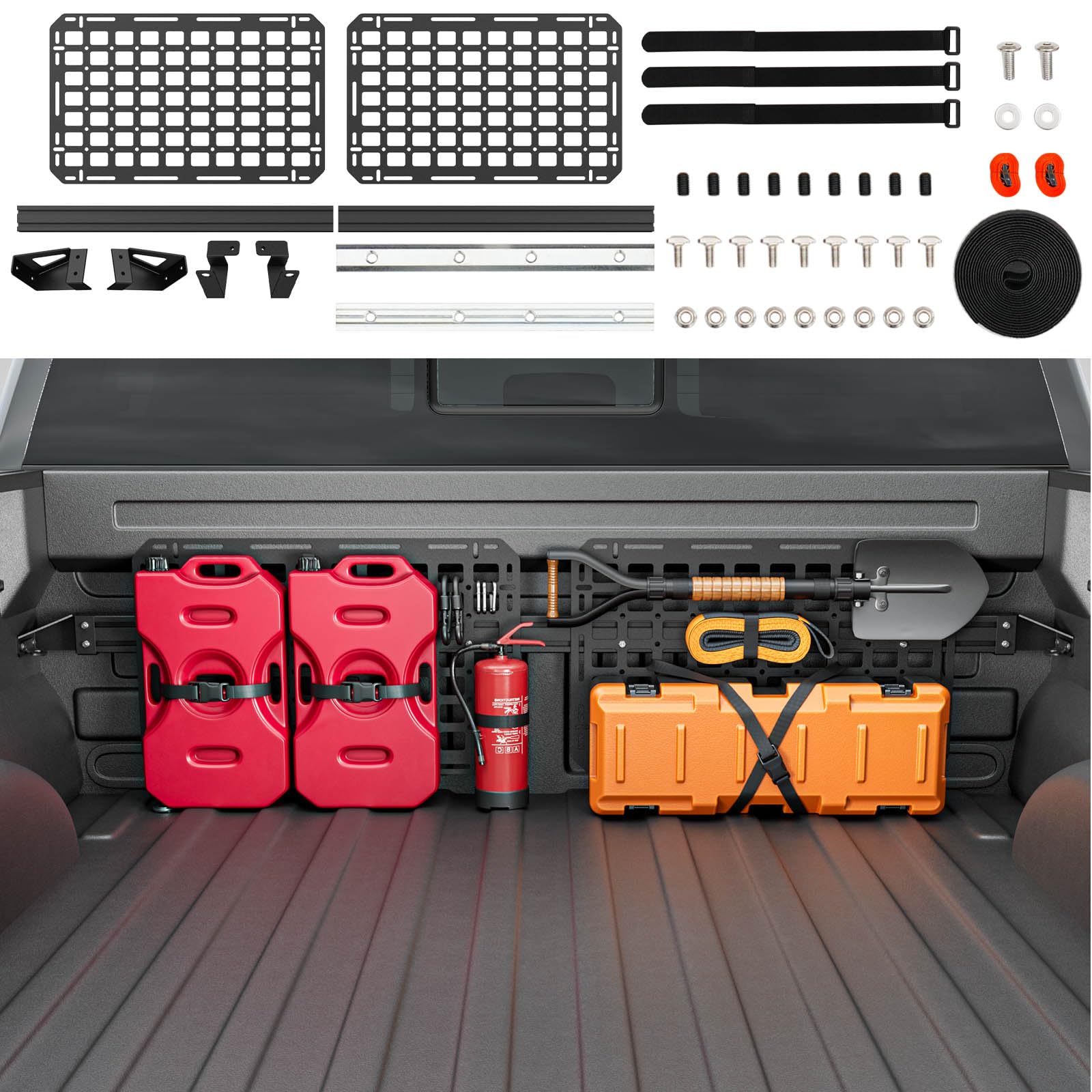 SZYANG Front Bed Molle Panel Compatible with 2015-2024 Ford F-150 Truck Bed Molle Panel Head Panel Replacement for 2015-2024 Ford F150 Accessories