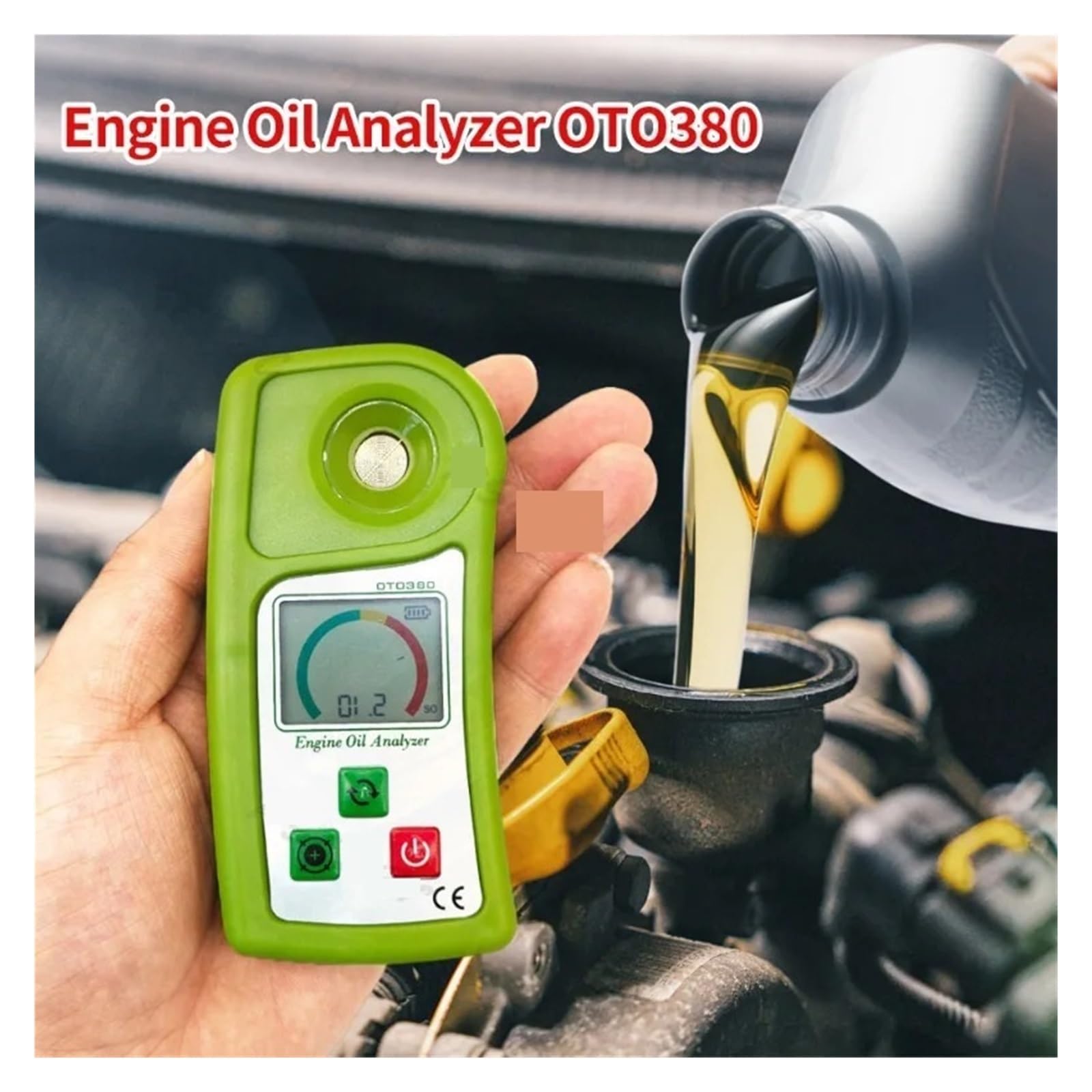Tester Liquido Freni, Analizzatore di qualità 'Olio for Autoveicoli con Display Digitale Analizzatore di Olio Motore Tester di Olio Lubrificante