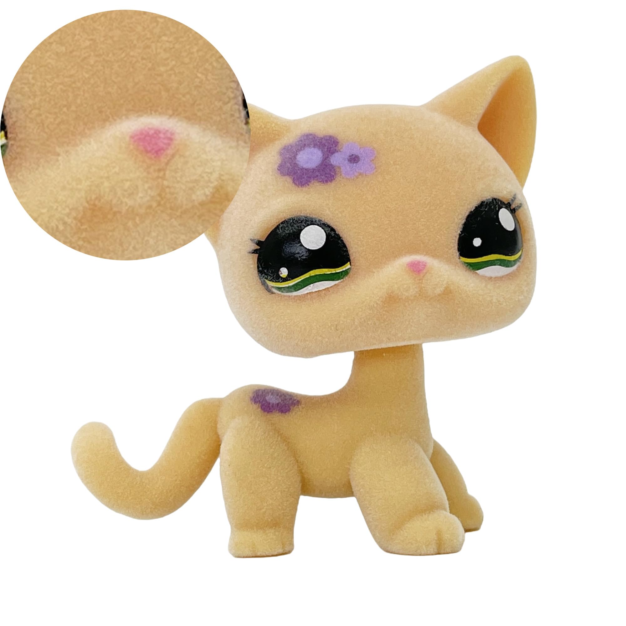 Amazon.com: Flocked Custom Pet Shop Toy Fuzzy Animal Figure