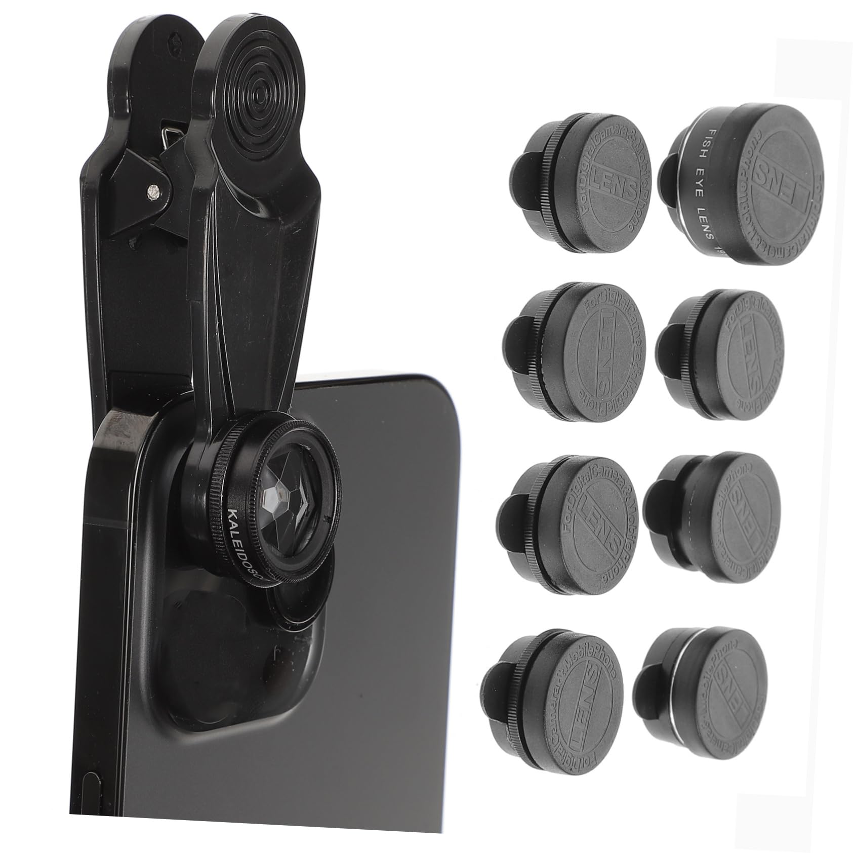 COLLBATH 1 Set 10 in 1 Phone Lens Set Phone Camera Lens Zoom Phone Lens Zoom Camera Lenses Universal Phone Lens Smart Phone Wide Angle Fisheye Lens Aluminum- Alloy Shell