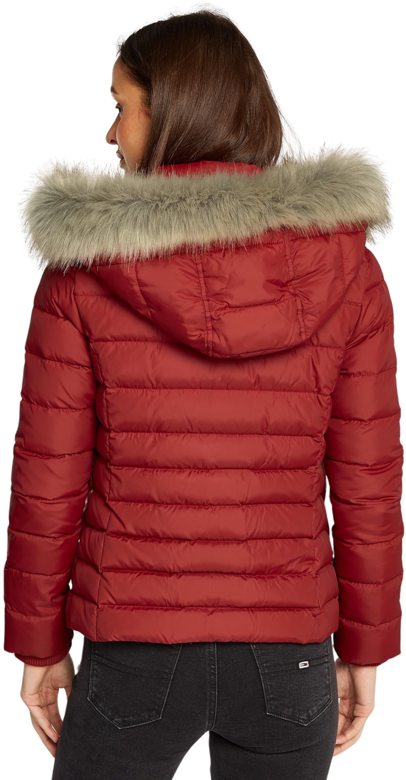 Tommy Jeans Donna Piumino Basic Hooded Down Jacket con Cappuccio