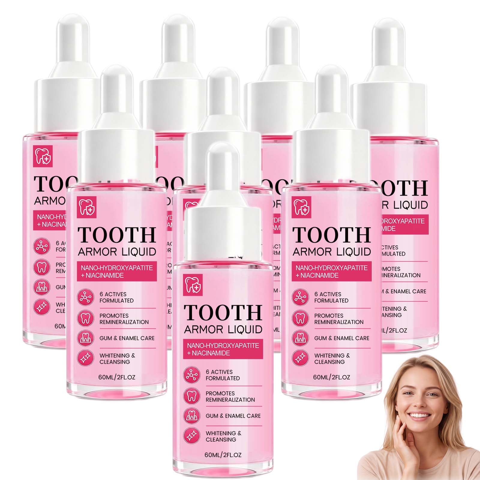 Fluoridfreies Zahnpasta-Serum, Nano-Hydroxylapatit-Zahnpasta. (8PCS)