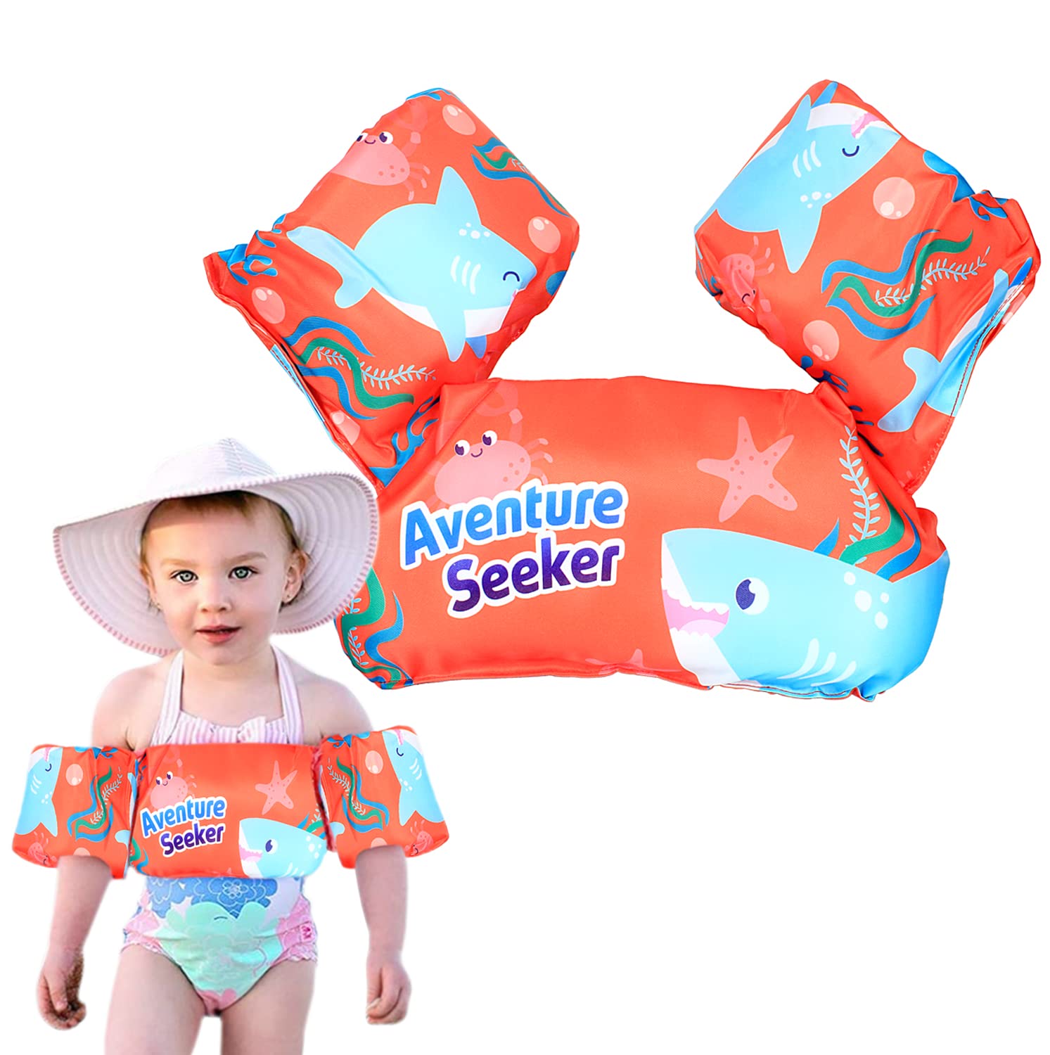 MOM CARE Safety Float Arm Bands Swimming Training Vest Life Jacket for Kids Baby Girls from 2 to 6 Years 9-25 kg Pack of 1 red (B0BZDLJ7S5) Amazon Price History, Amazon Price Tracker