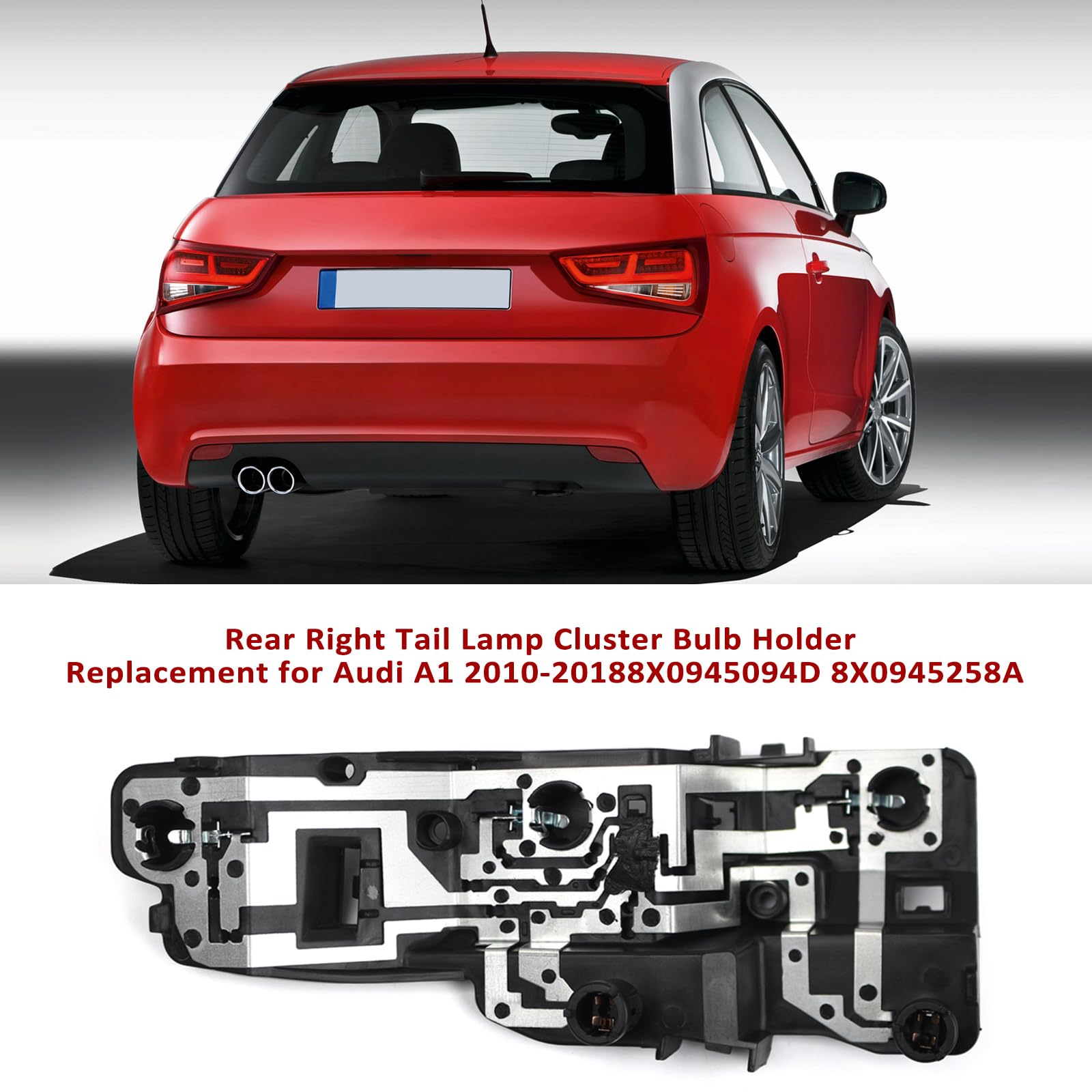 Fanale posteriore destro di ricambio per Audi A1 2010 2018 8X0945094D 8X0945258A Luci