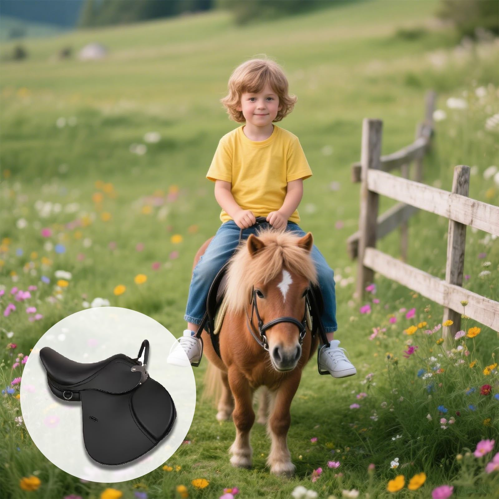 Silla de montar junior, silla ecuestre silla de montar americana caballo de doma clásica silla de montar occidental silla de montar de truco silla de carreras, para diversas competiciones ecuestres