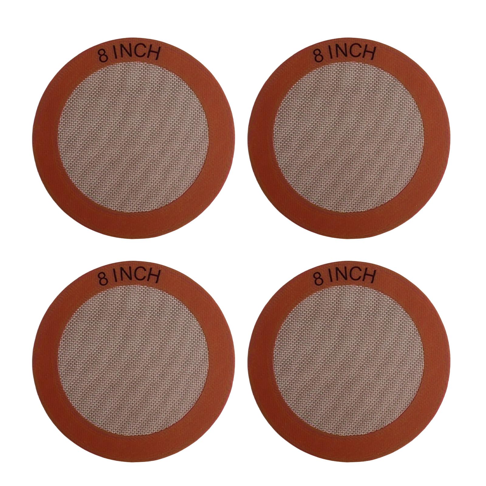 NVOQILIN Kitchen Baking Mat Heatproof Nonstick Easy to Clean Round Shape Pan Liner for Cake Pizza Cookie Macarons Bread Recyclable Elastomer Baking Sheet