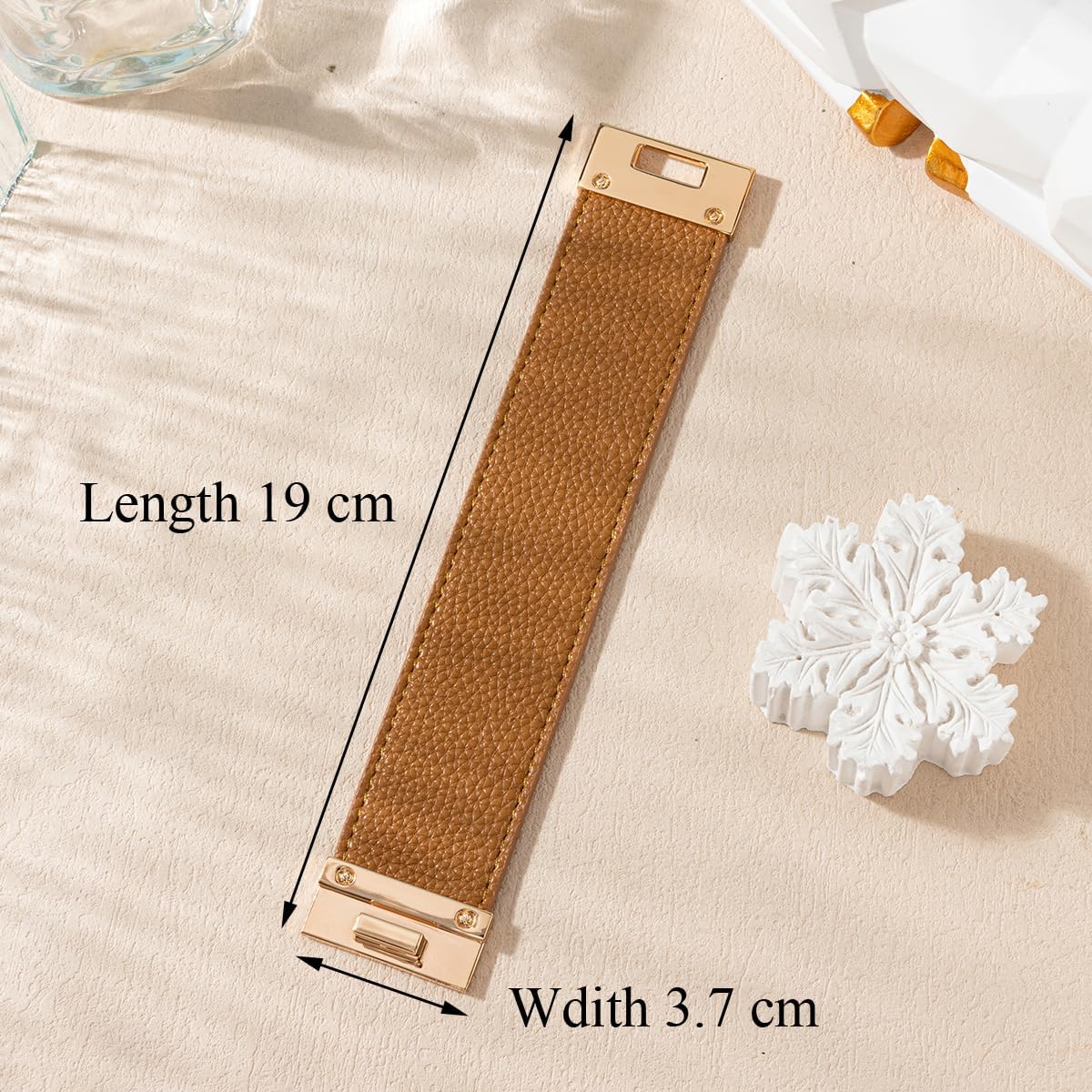 Rantanto Braid Leather Wrap Bracelet Trendy Stackable Crystal Cuff Boho Gold Heart Bracelet Jewelry Gift For Women - Image 6