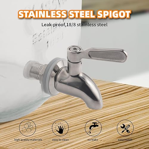 Miniatura 3 de Grifo de repuesto para dispensador de bebidas de acero inoxidable 304