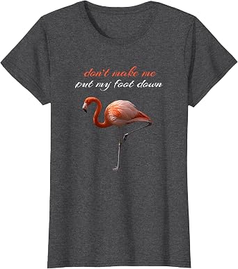 Flamingo Dont Make Me Put My Foot Down Summer T-Shirt T-Shirt