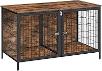 Vista 1 de Mueble de jaula para perros para 2 perros, perrera de 43.3" con divisor removible, mueble para perros pesado y resistente estilo doble jaula