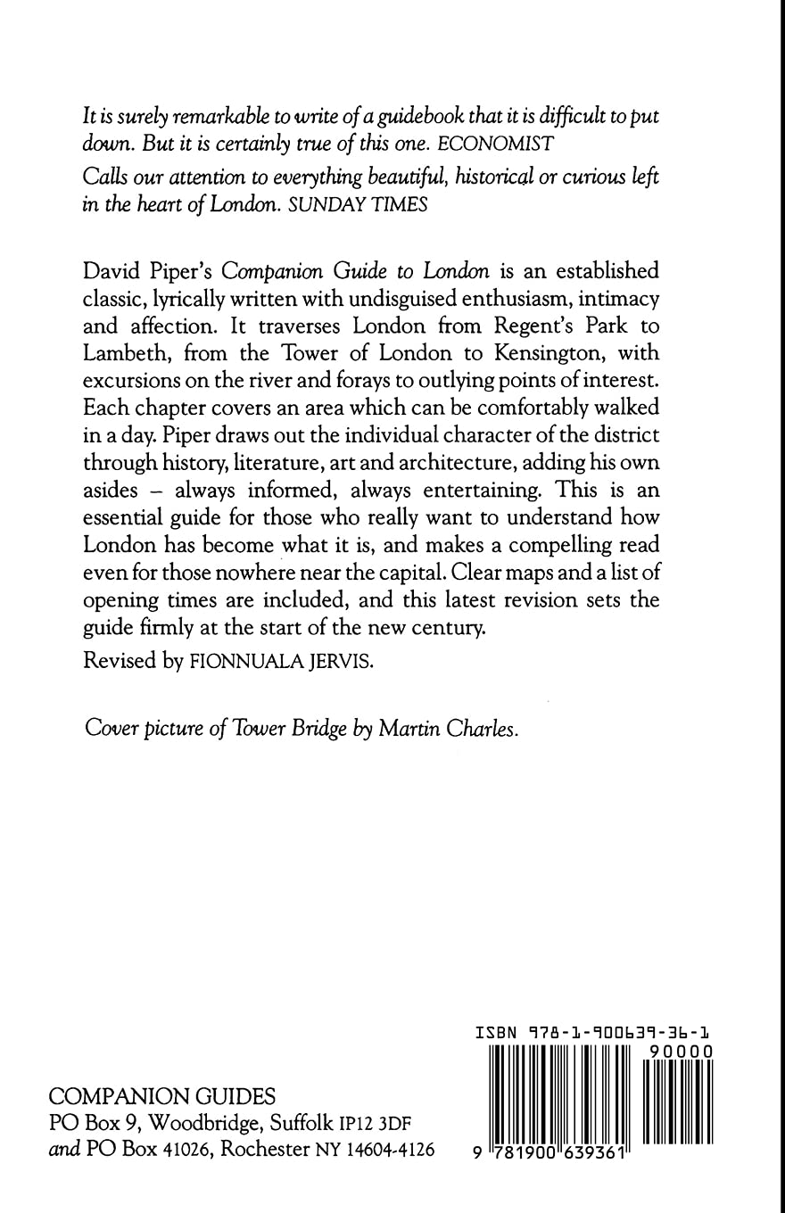 The Companion Guide to London [new edn] (0) (Companion Guides) [Idioma Inglés]