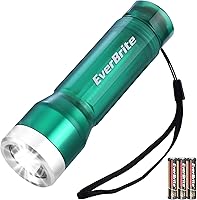 Vista 13 de EverBrite Small Flashlight, Compact LED Flashlights with 3 Modes, Water-Resistant Mini Flashlight for Home, Camping, and Emergencies, 3 AAA Gray
