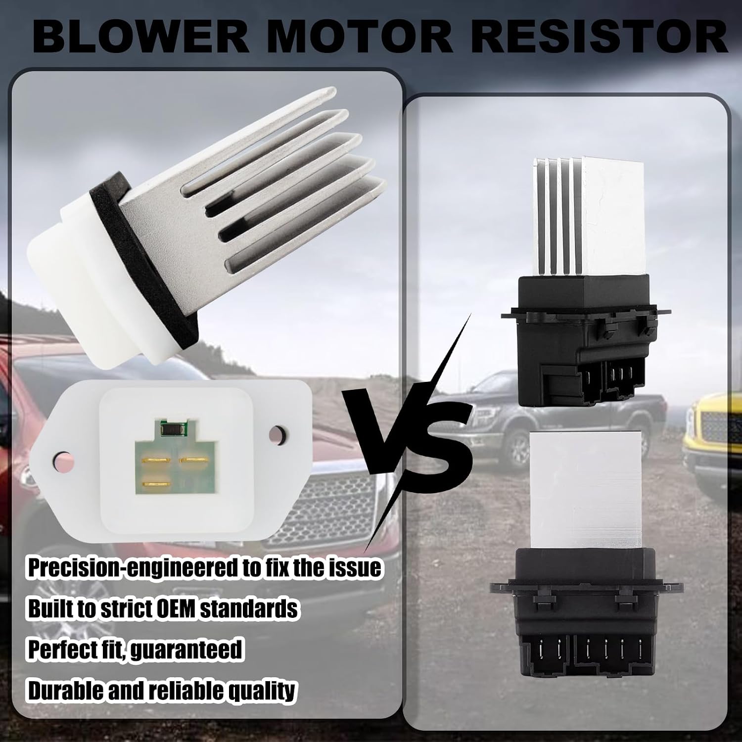 HVAC Blower Motor Resistor, 27761-4BA0A AC Blower Control Module Heater Blower Motor Resistor for Nissan Infiniti Rogue Pathfinder Sentra Maxima Titan NV1500 NV2500 NV3500 G20 I30 JX35 Q45 QX4 QX60