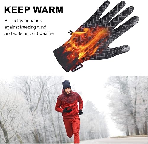 Miniatura 2 de Guantes de invierno para hombres y mujeres, pantalla táctil térmica, resistentes al agua, resistentes al viento, antideslizantes, calefactados,