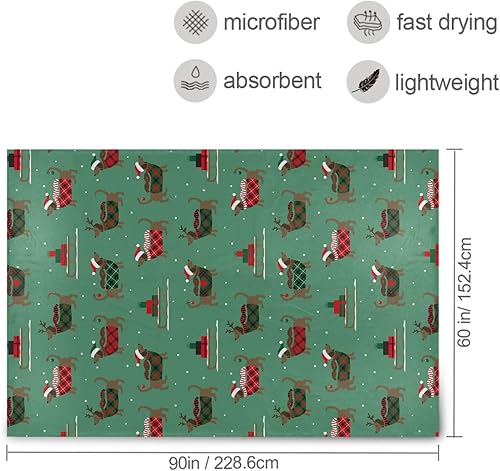 Miniatura 3 de Red Green Plaid Buffalo Blankets & Throws, Comfy Comfy Throws for Travel, Camping, Bed, All Season Use Blanket, 60x90 Inches
