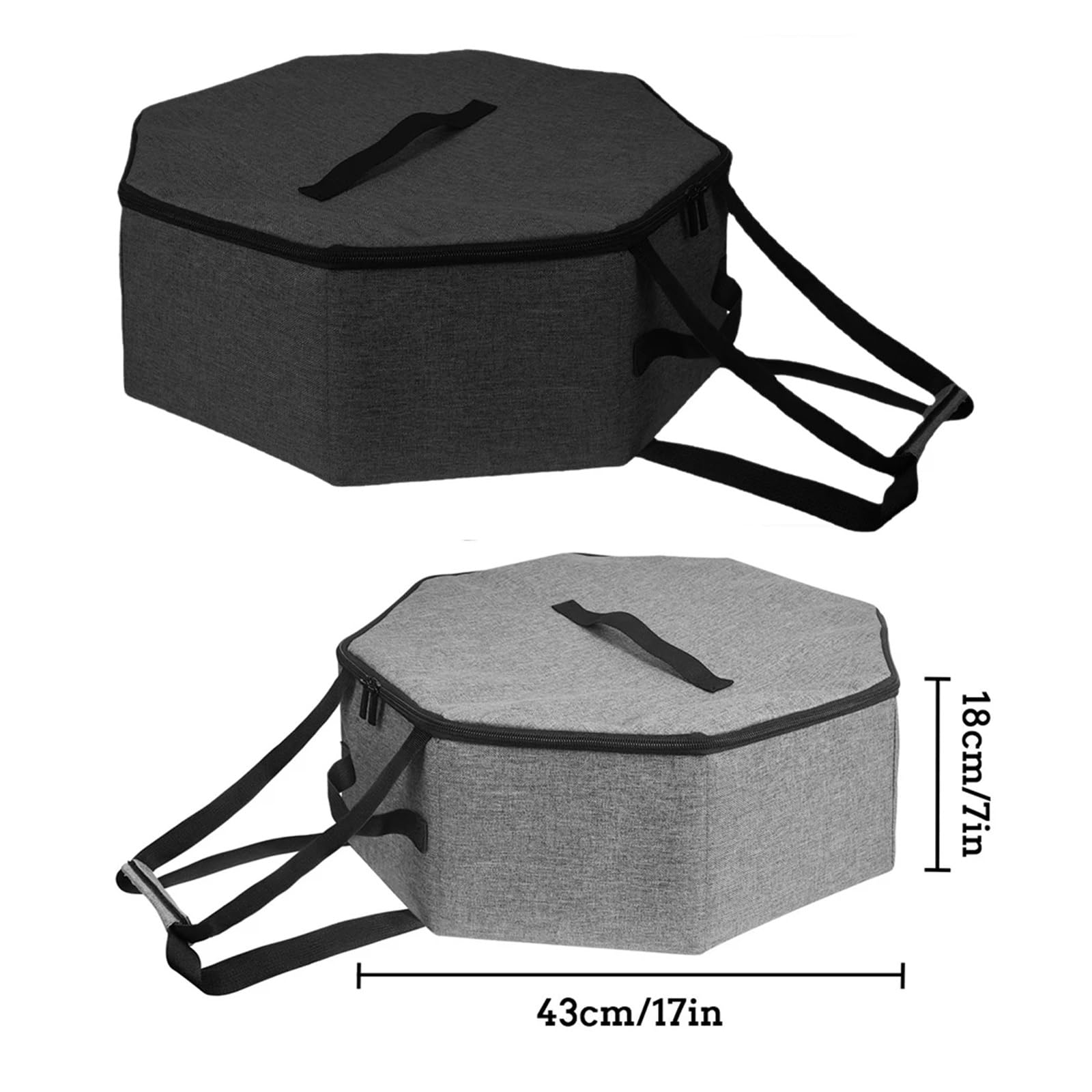 Estuche plegable for guardar sombreros, caja for sombreros de viaje, organizador de sombreros de vaquero for armario con asas, cajas for sombreros for hombres y mujeres(Black)