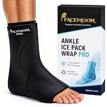 Long Ankle Ice Pack Wrap with Upgraded Gel,Reusable Cold Pack for Foot