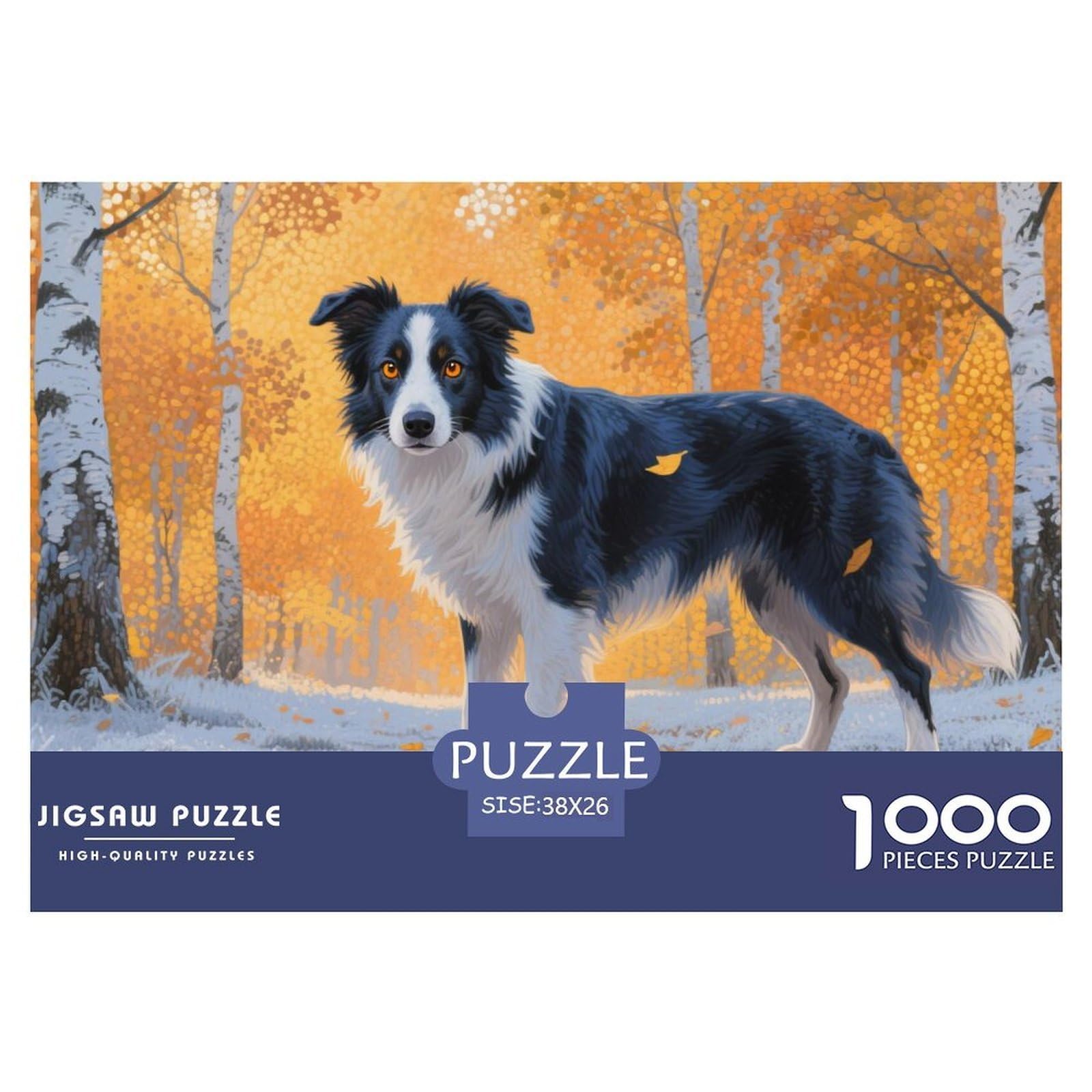 Jigsaw Puzzles Autumn Forest 1000 Piece Challenge Toy for Adults,Autumn Forest Impossible Jigsaw Puzzles 1000 Pieces Educational Game Home Decoration 38x26cm/1000pcs — image 1
