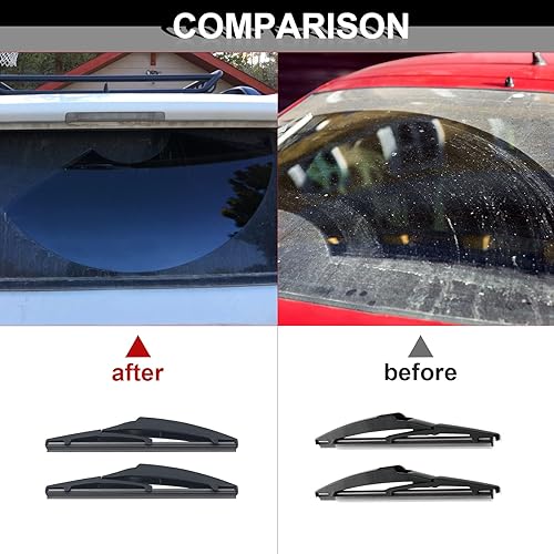 Miniatura 5 de Limpiaparabrisas trasero de 8 pulgadas para Lexus CT-200h 2011-2017, Toyota Prius C 2012-2019, Scion XD 2008-2013, limpiaparabrisas trasero, 2