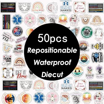 First Responder Appreciation Stickers - Honor Our Heroes with Premium Decals for Cars, Laptops & Gear | Firefighter, Police Support