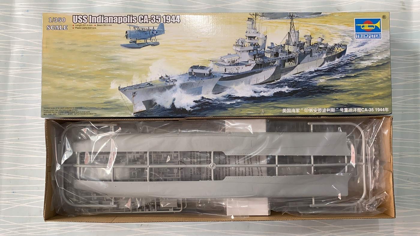 Amazon.com: Trumpeter 1:350 USS Indianapolis CA-35 Heavy Cruiser