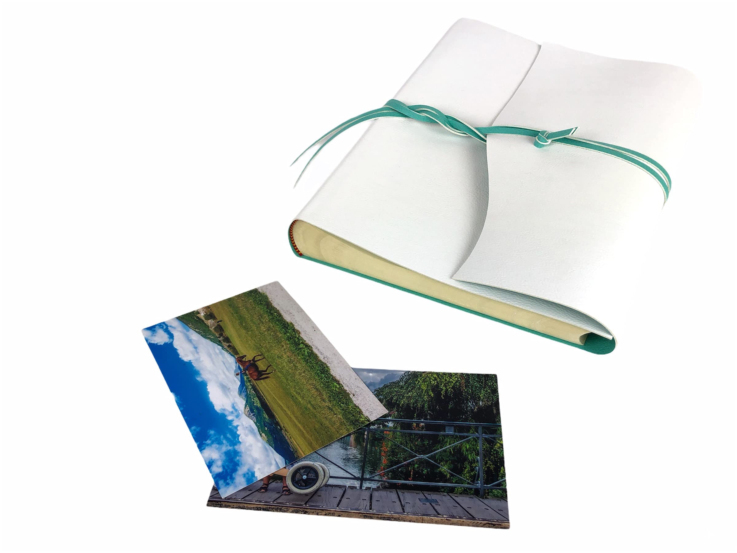 Album Photo Artisanal TriVin Art (double Couleur) Fabriqué En Italie, En Simili Cuir Fin Bicolore, Idéal Pour Tout événement. - France