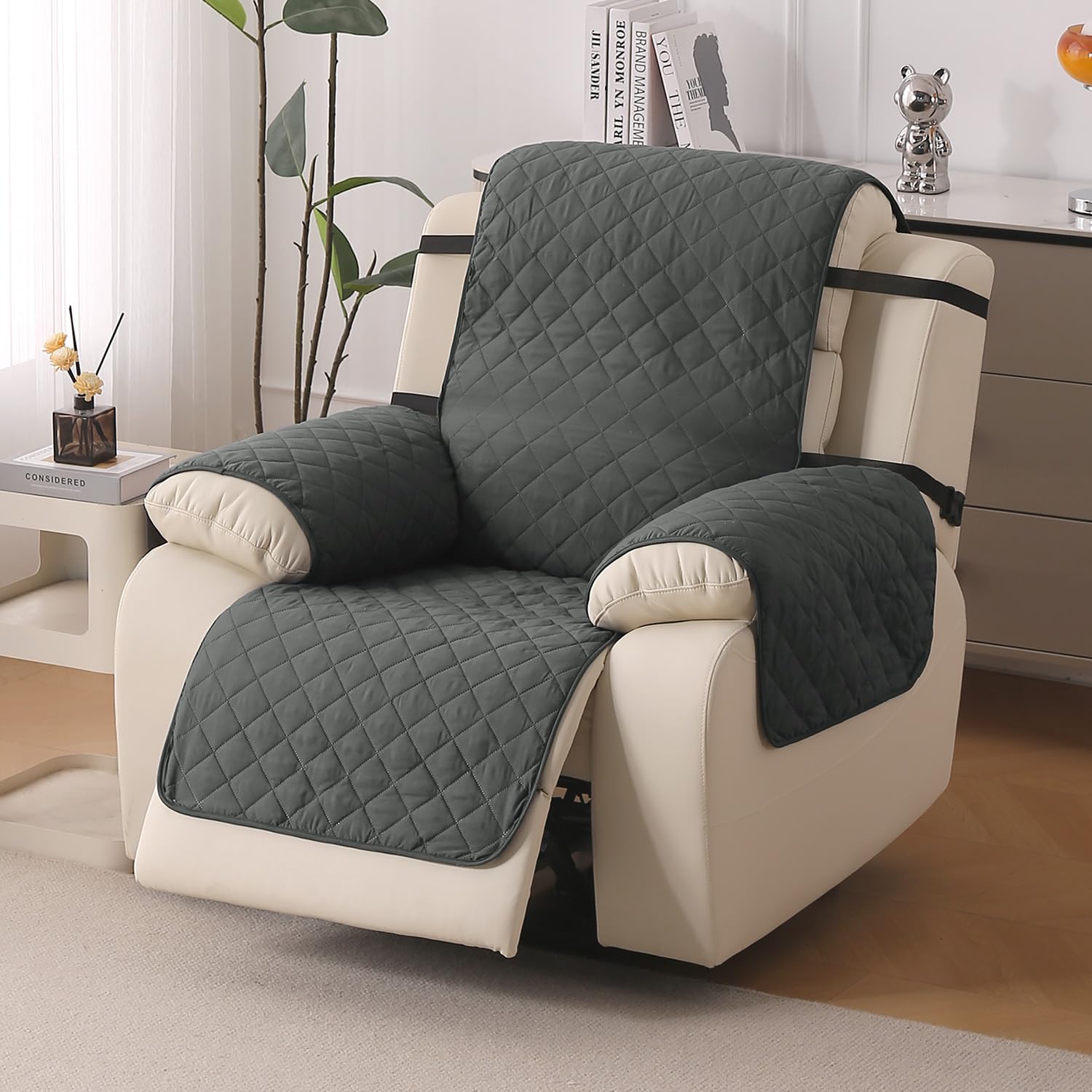 HOKIPO Recliner Cover - 3 Seater, Forest Green -16 HOKIPO Recliner Cover - 3 Seater, Forest Green -16