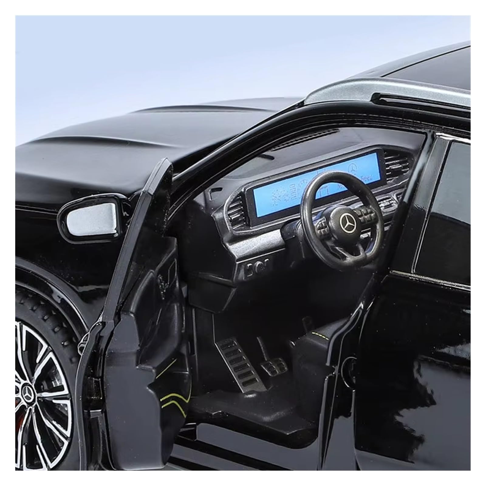 1:24 Per GLE 350 300 450 Pressofuso In Lega Modello Di Auto In Metallo Suono E Luce Collezione Giocattolo Regalo(Black,No box)
