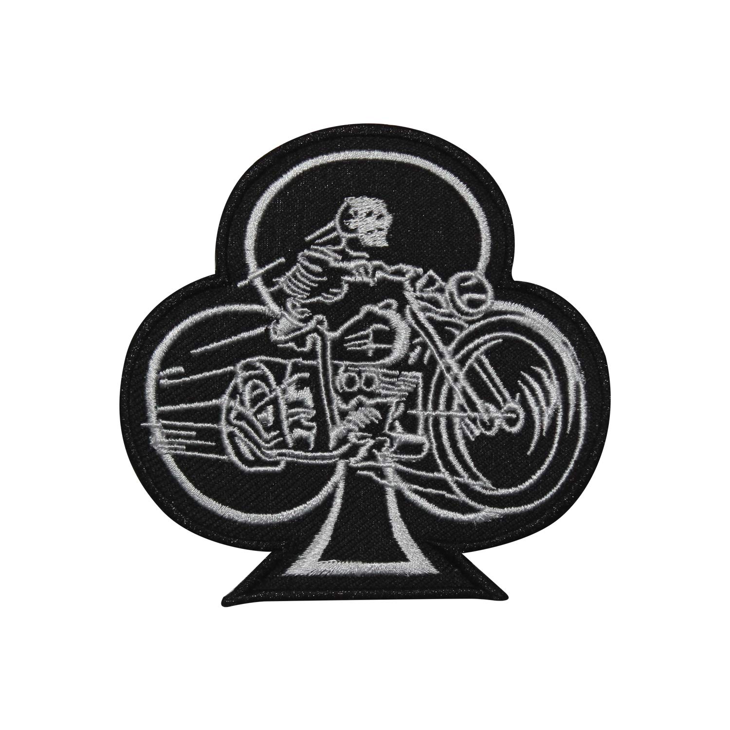 Toppa Termoadesiva Ricamata Batman Cafe Racer - 10 Cm, Cartoni Animati, Da Stirare Su Giacca O Jeans