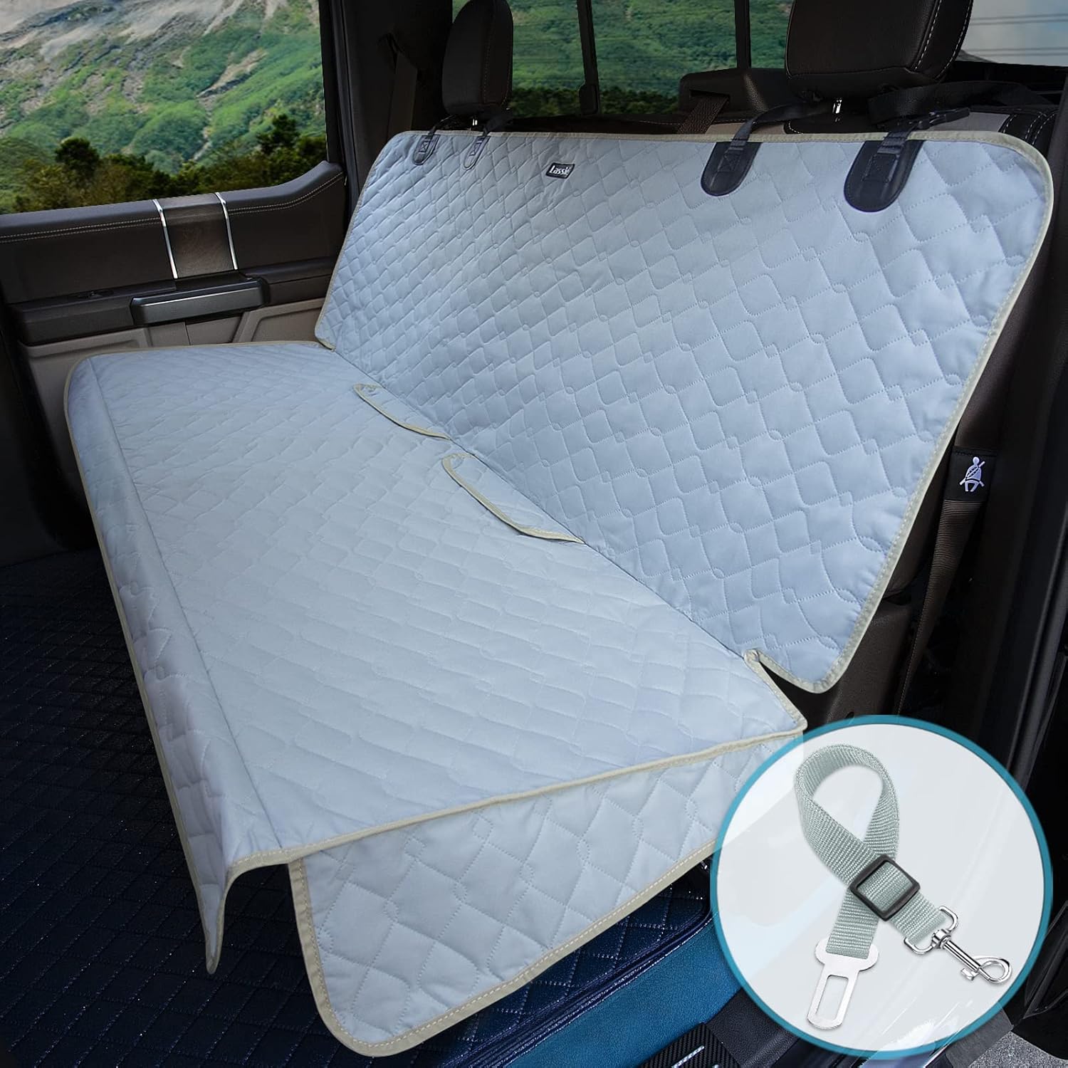 Lassie XL Dog Seat Covers for Trucks Back Seat, Waterproof and Heavy Duty Bench