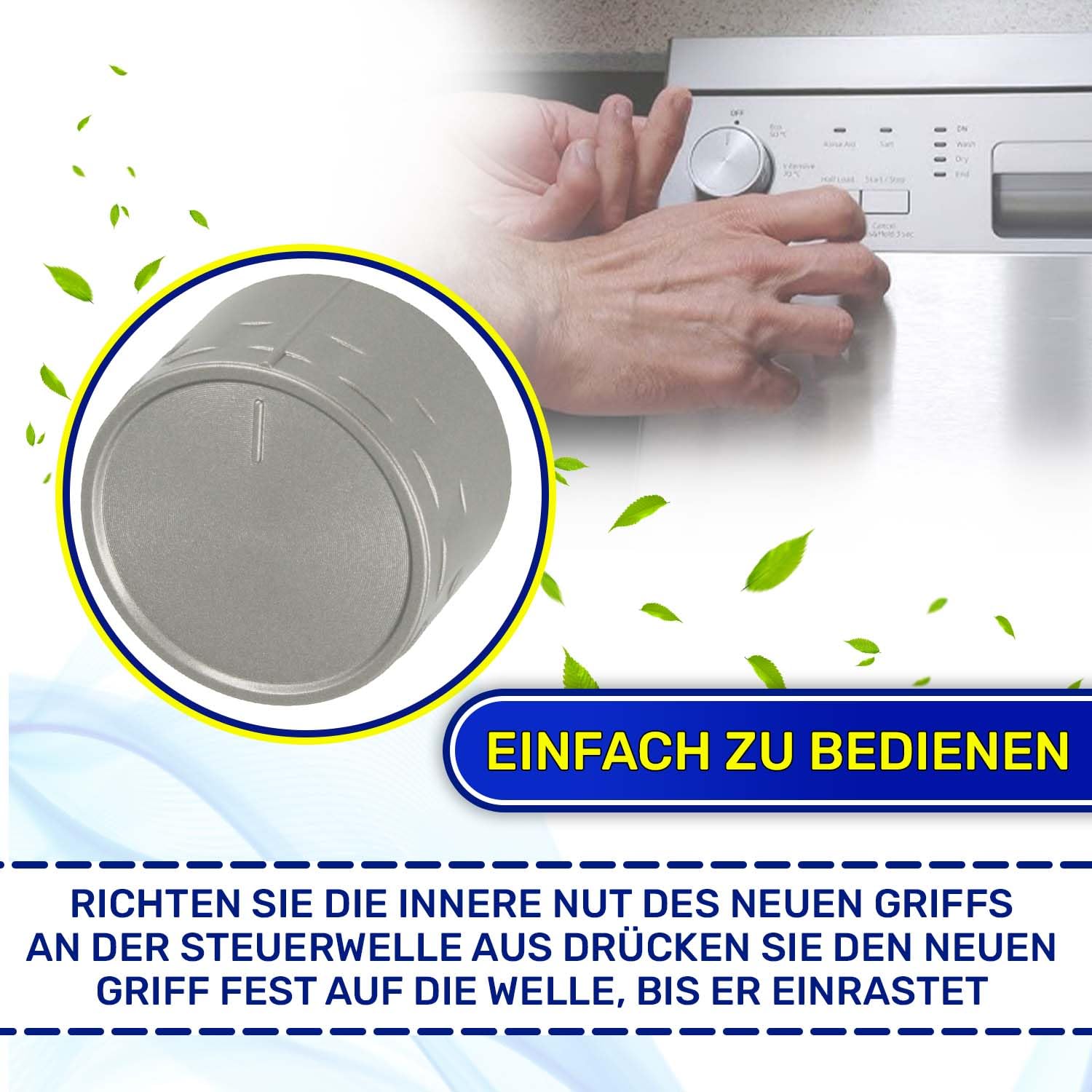 Programmwahlknopf für Geschirrspüler Ø 40 mm х 23 mm mit Originalcode 1769700700 C00869886 für Beko - Garantie 10 Jahre - MONTERAL