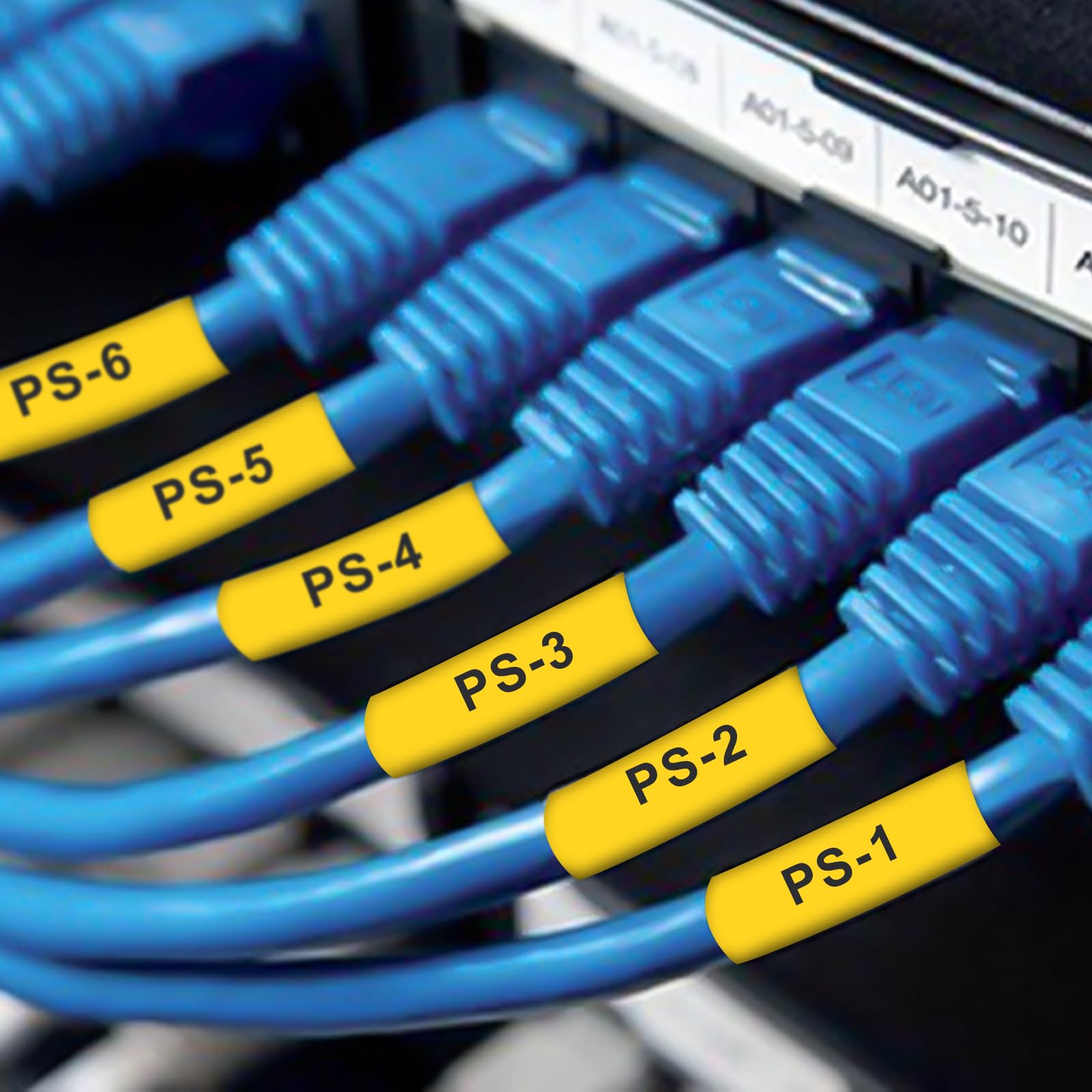 Pristar 3x Reemplazo de Tubo Termorretráctil Compatible para Brother Ptouch HSe-621 HSe621 HSc-621 8,8mm Negro sobre Amarillo para Brother PT-E110VP PT-E550W PT-E100 E300 D210VP D600 E310BTVP E560BTVP