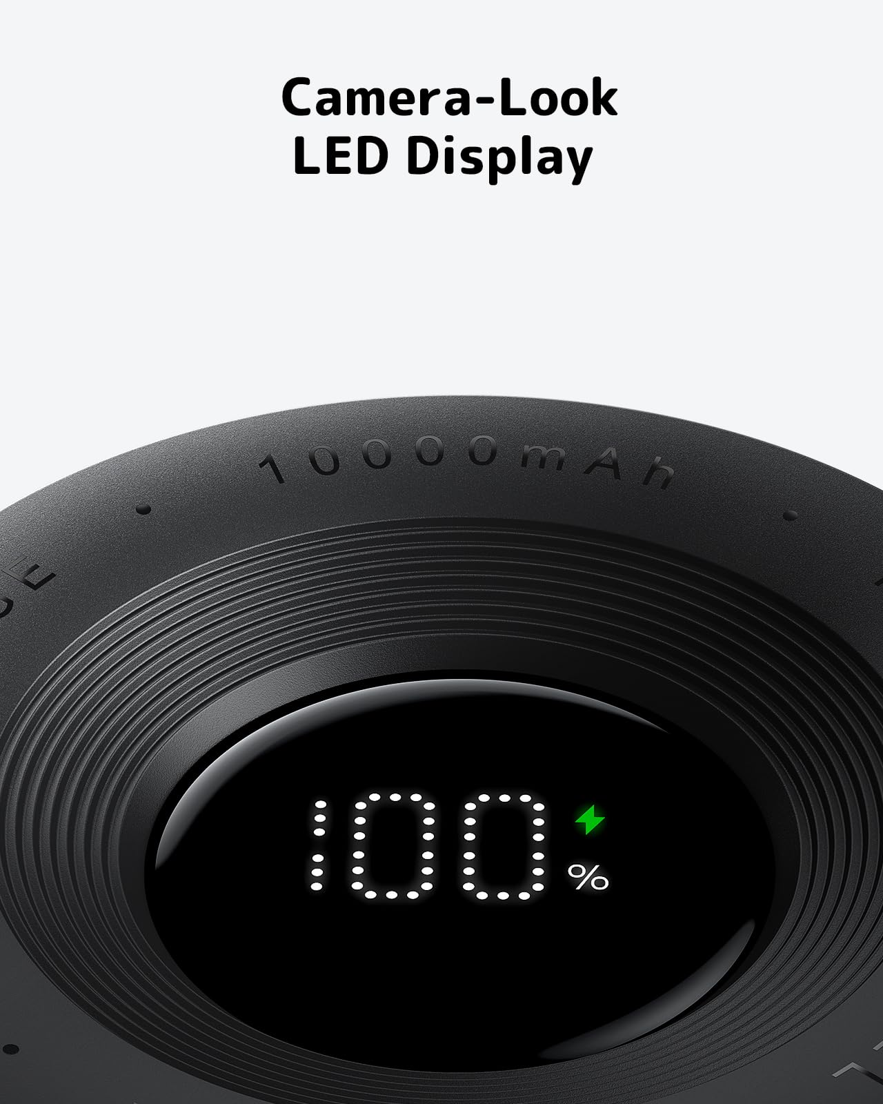 VRURC Powerbank 10.000 MAh Mit 4 Kabeln – 22,5 W Schnellladung, Ultraflach, LED-Anzeige, Für IPhone & Android