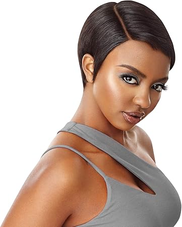 Outre human hair lace front wig premium duby diamond soft pixie Clearance