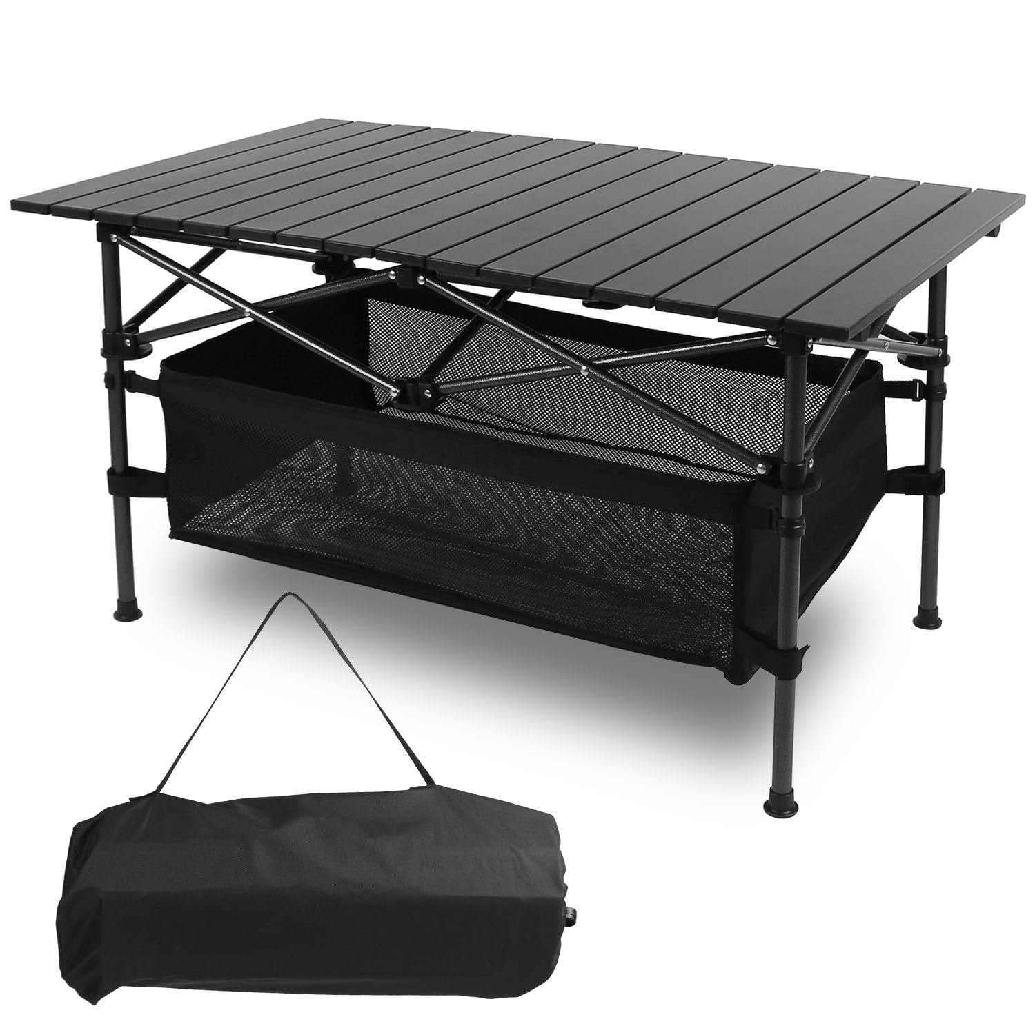 Table de camping pliante pour vos pique-niques à la plage et barbecues entre amis