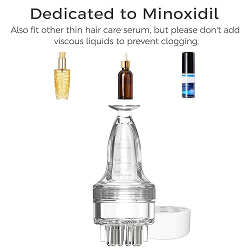 Miniatura 7 de Aplicador de minoxidil, aplicación rápida y eficiente sin ensuciar, aplicador de suero para el cabello, pequeña herramienta aplicadora de minoxidil,